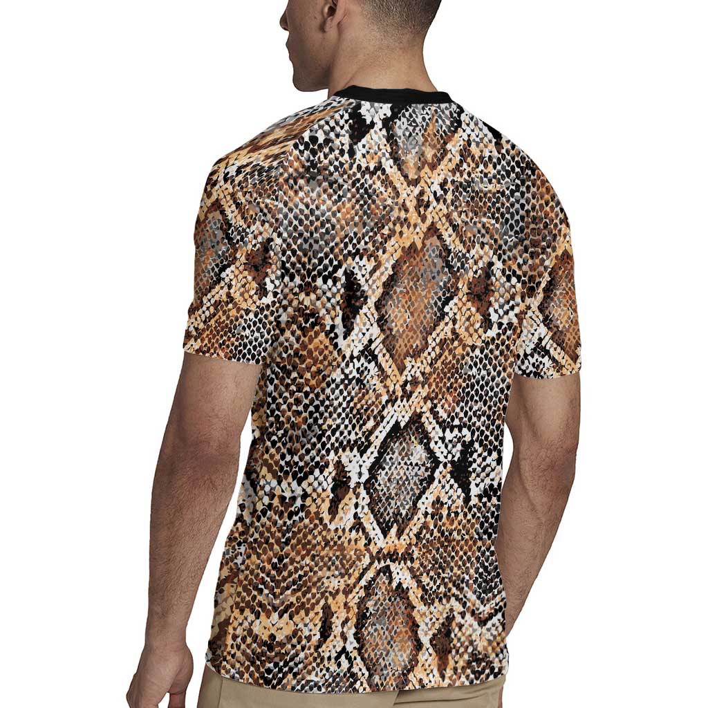 Wild Animal Skins Rugby Jersey Vintage Snake Skin Pattern - Wonder Print Shop