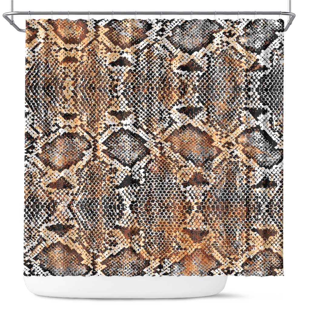 Wild Animal Skins Shower Curtain Vintage Snake Skin Pattern - Wonder Print Shop