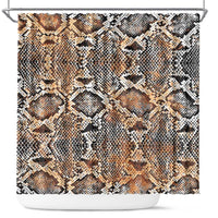 Wild Animal Skins Shower Curtain Vintage Snake Skin Pattern - Wonder Print Shop