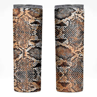 Wild Animal Skins Skinny Tumbler Vintage Snake Skin Pattern - Wonder Print Shop