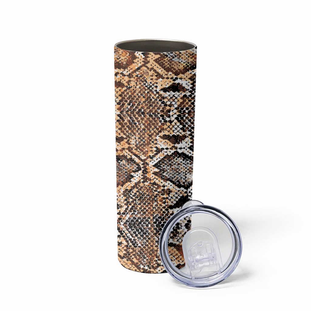 Wild Animal Skins Skinny Tumbler Vintage Snake Skin Pattern - Wonder Print Shop
