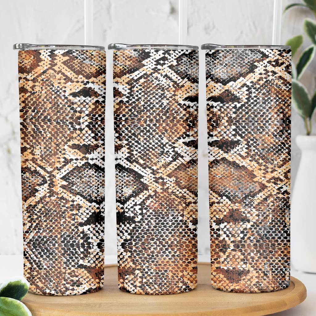 Wild Animal Skins Skinny Tumbler Vintage Snake Skin Pattern - Wonder Print Shop