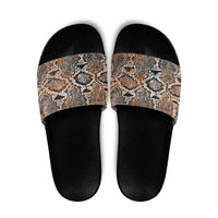 Wild Animal Skins Slide Sandals Vintage Snake Skin Pattern - Wonder Print Shop