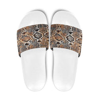 Wild Animal Skins Slide Sandals Vintage Snake Skin Pattern - Wonder Print Shop