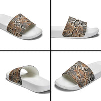 Wild Animal Skins Slide Sandals Vintage Snake Skin Pattern - Wonder Print Shop