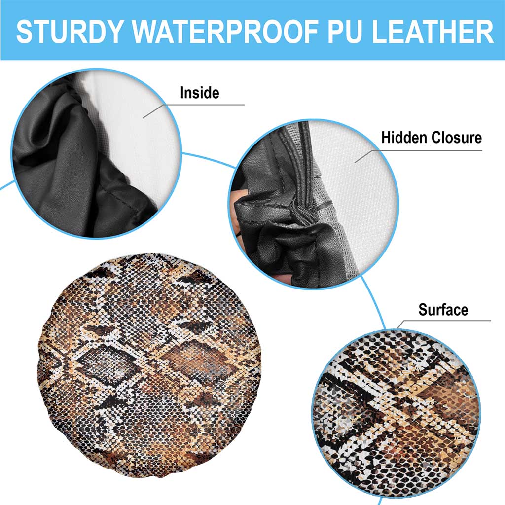Wild Animal Skins Spare Tire Cover Vintage Snake Skin Pattern - Wonder Print Shop
