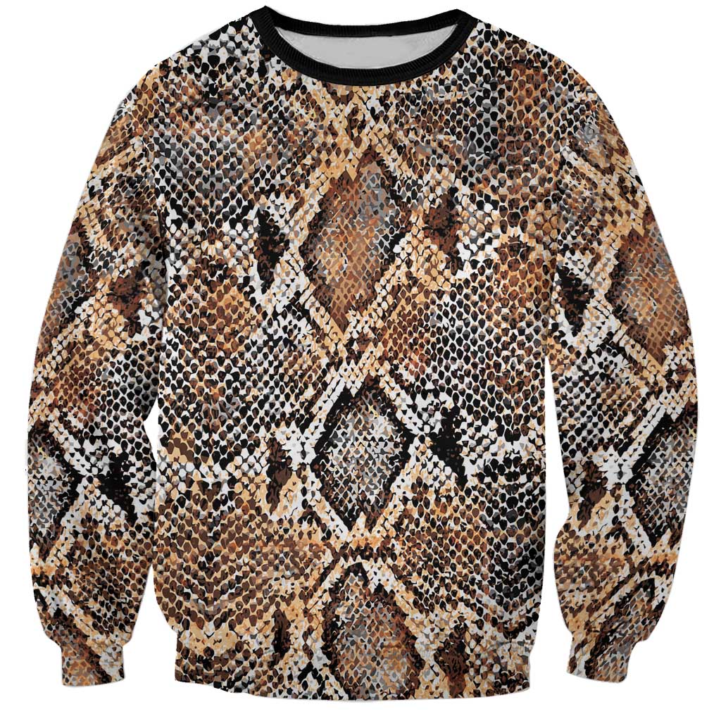 Wild Animal Skins Sweatshirt Vintage Snake Skin Pattern - Wonder Print Shop