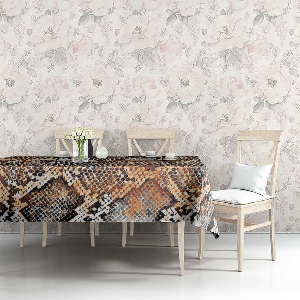 Wild Animal Skins Tablecloth Vintage Snake Skin Pattern - Wonder Print Shop
