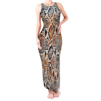 Wild Animal Skins Tank Maxi Dress Vintage Snake Skin Pattern - Wonder Print Shop