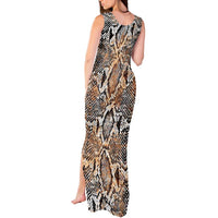 Wild Animal Skins Tank Maxi Dress Vintage Snake Skin Pattern - Wonder Print Shop