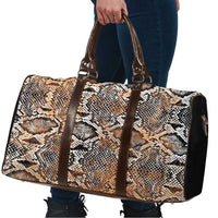 Wild Animal Skins Travel Bag Vintage Snake Skin Pattern - Wonder Print Shop