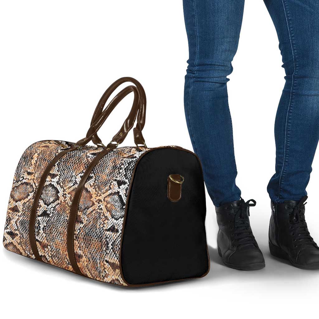 Wild Animal Skins Travel Bag Vintage Snake Skin Pattern - Wonder Print Shop