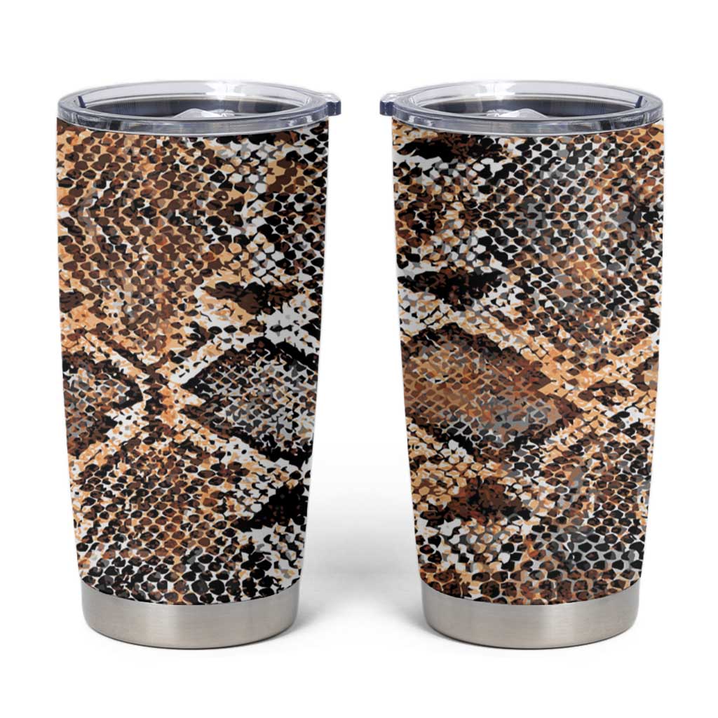 Wild Animal Skins Tumbler Cup Vintage Snake Skin Pattern - Wonder Print Shop
