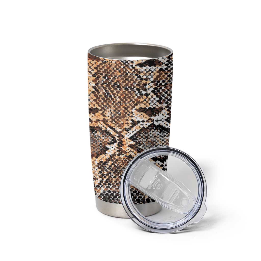 Wild Animal Skins Tumbler Cup Vintage Snake Skin Pattern - Wonder Print Shop