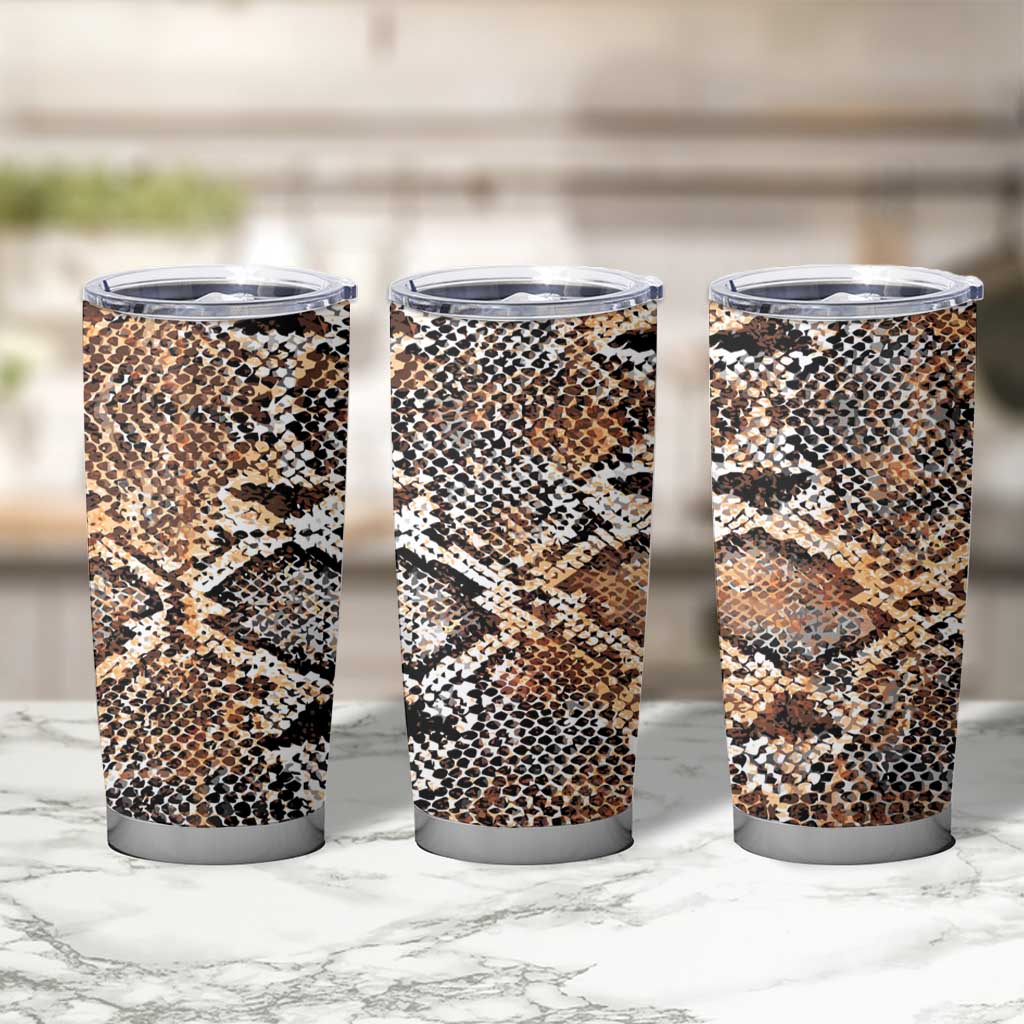 Wild Animal Skins Tumbler Cup Vintage Snake Skin Pattern - Wonder Print Shop