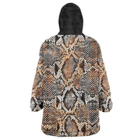 Wild Animal Skins Wearable Blanket Hoodie Vintage Snake Skin Pattern - Wonder Print Shop