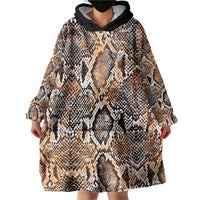 Wild Animal Skins Wearable Blanket Hoodie Vintage Snake Skin Pattern - Wonder Print Shop