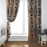 Wild Animal Skins Window Curtain Vintage Snake Skin Pattern - Wonder Print Shop
