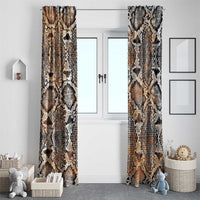 Wild Animal Skins Window Curtain Vintage Snake Skin Pattern - Wonder Print Shop