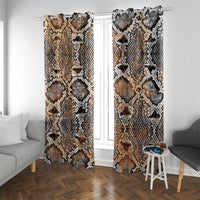 Wild Animal Skins Window Curtain Vintage Snake Skin Pattern - Wonder Print Shop