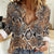 Wild Animal Skins Women Casual Shirt Vintage Snake Skin Pattern - Wonder Print Shop