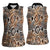 Wild Animal Skins Women Sleeveless Polo Shirt Vintage Snake Skin Pattern - Wonder Print Shop