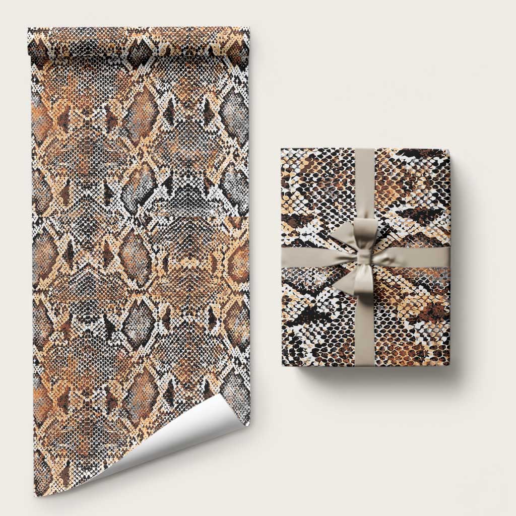 African Wild Animal Skins Wrapping Paper Vintage Snake Skin Pattern - Wonder Print Shop
