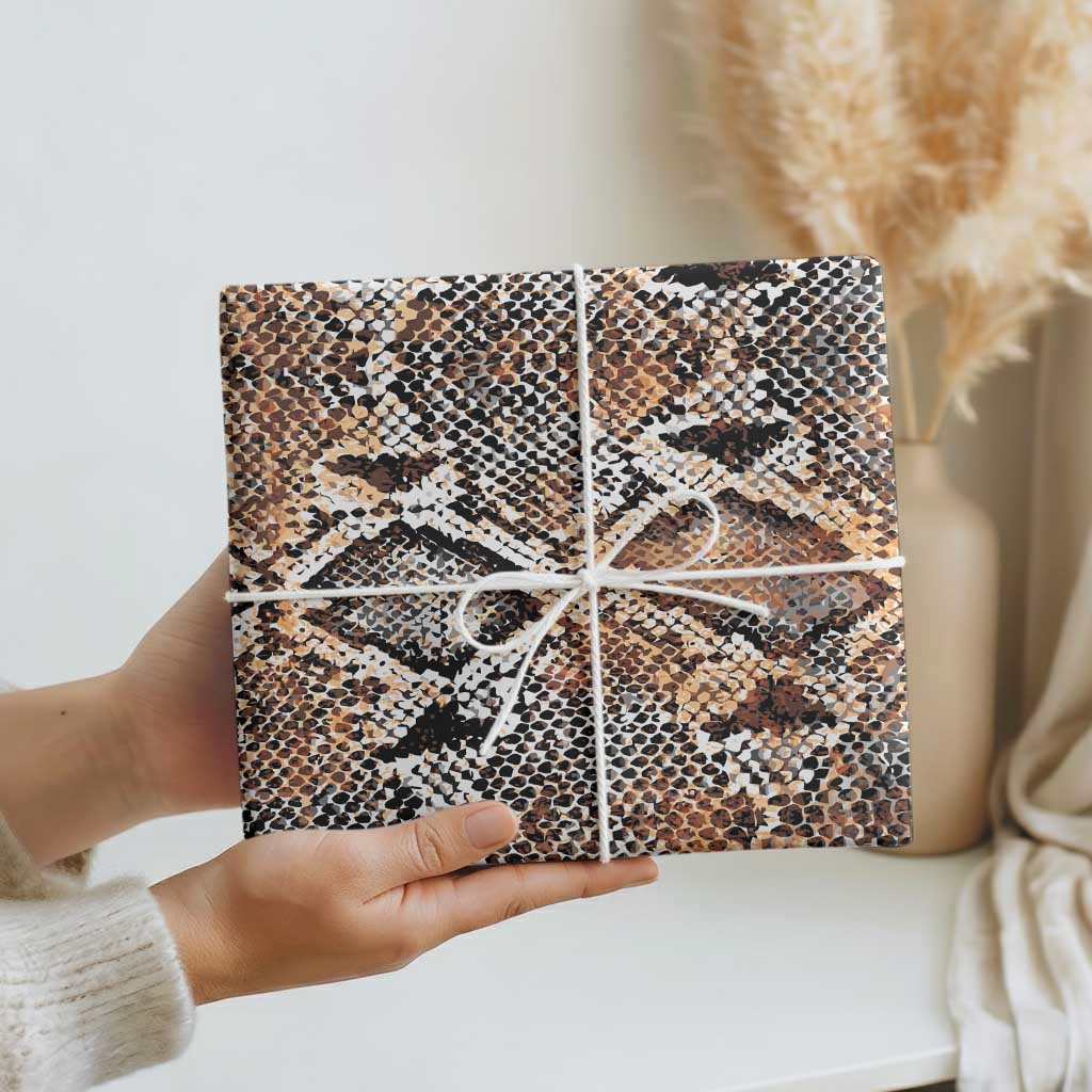 African Wild Animal Skins Wrapping Paper Vintage Snake Skin Pattern - Wonder Print Shop