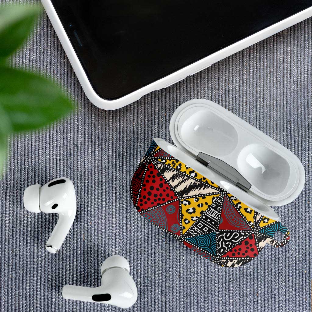 Wild Animal Skins AirPods Case Triangles Pattern Afro Pattern Style - Wonder Print Shop