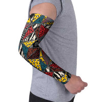 Wild Animal Skins Arm Sleeves Triangles Pattern Afro Pattern Style - Wonder Print Shop