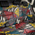 Wild Animal Skins Back Car Seat Cover Triangles Pattern Afro Pattern Style - Wonder Print Shop