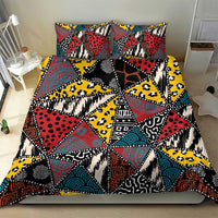 Wild Animal Skins Bedding Set Triangles Pattern Afro Pattern Style - Wonder Print Shop