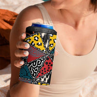 Wild Animal Skins 4 in 1 Can Cooler Tumbler Triangles Pattern Afro Pattern Style - Wonder Print Shop