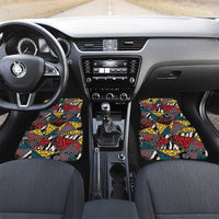 Wild Animal Skins Car Mats Triangles Pattern Afro Pattern Style - Wonder Print Shop