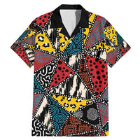 Wild Animal Skins Family Matching Mermaid Dress and Hawaiian Shirt Triangles Pattern Afro Pattern Style - Wonder Print Shop