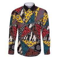 Wild Animal Skins Family Matching Puletasi and Hawaiian Shirt Triangles Pattern Afro Pattern Style - Wonder Print Shop