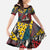 Wild Animal Skins Family Matching Summer Maxi Dress and Hawaiian Shirt Triangles Pattern Afro Pattern Style - Wonder Print Shop
