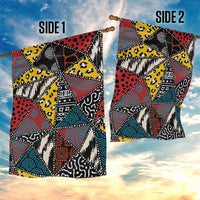 Wild Animal Skins Garden Flag Triangles Pattern Afro Pattern Style - Wonder Print Shop