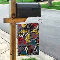 Wild Animal Skins Garden Flag Triangles Pattern Afro Pattern Style - Wonder Print Shop