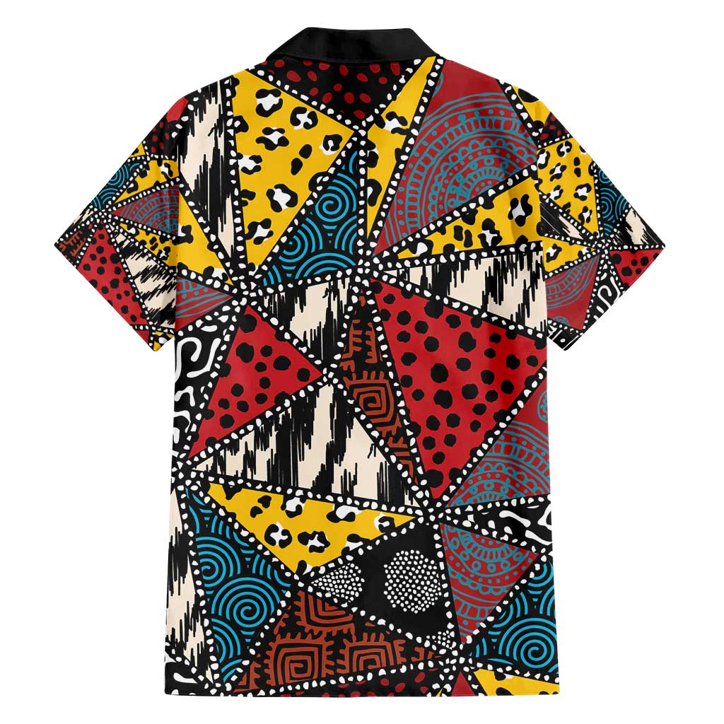 Wild Animal Skins Hawaiian Shirt Triangles Pattern Afro Pattern Style - Wonder Print Shop
