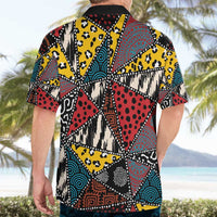 Wild Animal Skins Hawaiian Shirt Triangles Pattern Afro Pattern Style - Wonder Print Shop