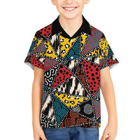 Wild Animal Skins Hawaiian Shirt Triangles Pattern Afro Pattern Style - Wonder Print Shop