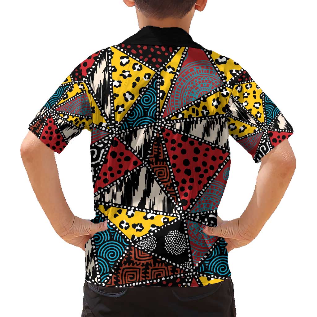 Wild Animal Skins Hawaiian Shirt Triangles Pattern Afro Pattern Style - Wonder Print Shop