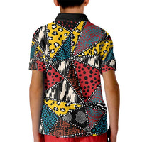 Wild Animal Skins Kid Polo Shirt Triangles Pattern Afro Pattern Style - Wonder Print Shop