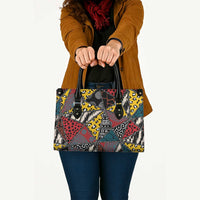 Wild Animal Skins Leather Bag Triangles Pattern Afro Pattern Style - Wonder Print Shop
