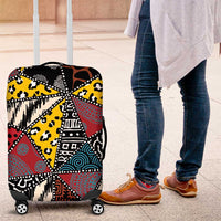 Wild Animal Skins Luggage Cover Triangles Pattern Afro Pattern Style - Wonder Print Shop