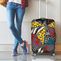 Wild Animal Skins Luggage Cover Triangles Pattern Afro Pattern Style - Wonder Print Shop