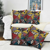 Wild Animal Skins Pillow Cover Triangles Pattern Afro Pattern Style - Wonder Print Shop