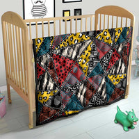Wild Animal Skins Quilt Triangles Pattern Afro Pattern Style - Wonder Print Shop