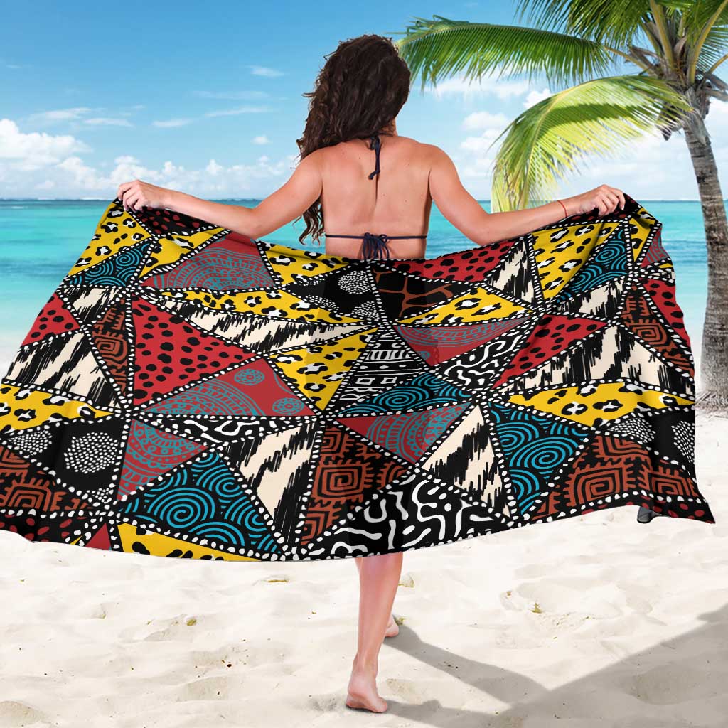 Wild Animal Skins Sarong Triangles Pattern Afro Pattern Style - Wonder Print Shop